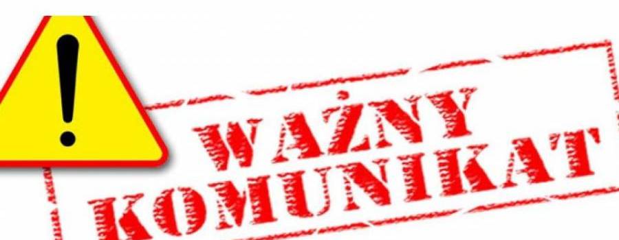 KOMUNIKAT ! 